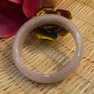 【緻麗珠寶】美鐲現身定情終身冰糯種紫羅蘭美扁鐲-1(手圍19-19.5)