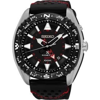【SEIKO】Prospex GMT 菁英人動電能腕錶-黑(5M85-0AE0RSUN049P2)