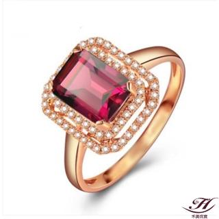 【禾美珠寶】雅典韻味2克拉天然碧璽鑽戒EM106(18K)