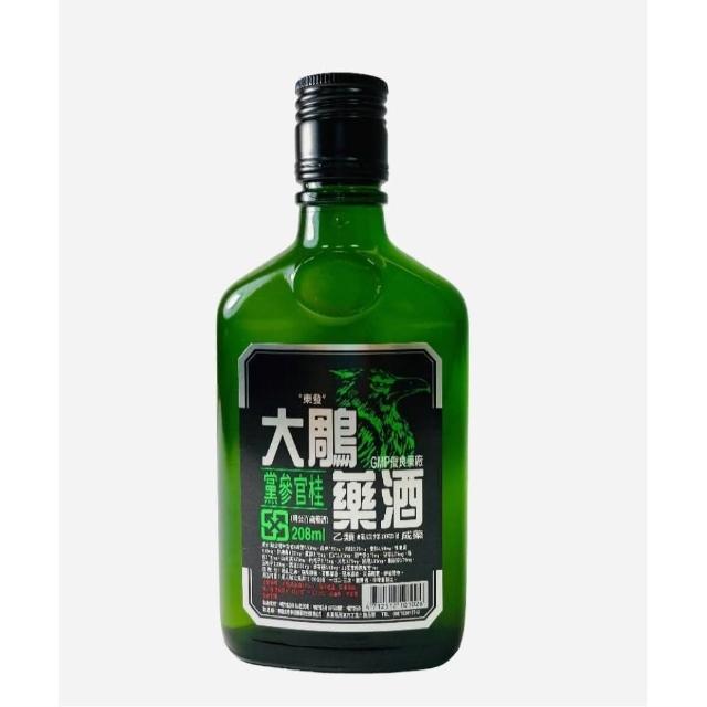 【大鵰】黨參官桂208藥酒208ml*12(乙類成藥momo折價眷)