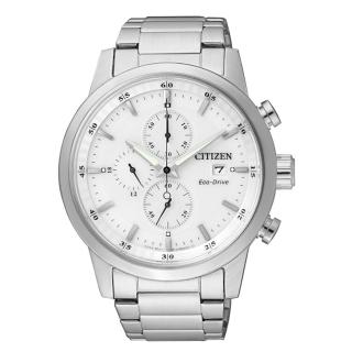 【CITIZEN】簡約質感光動能時尚腕錶(白面/CA0610-52A)