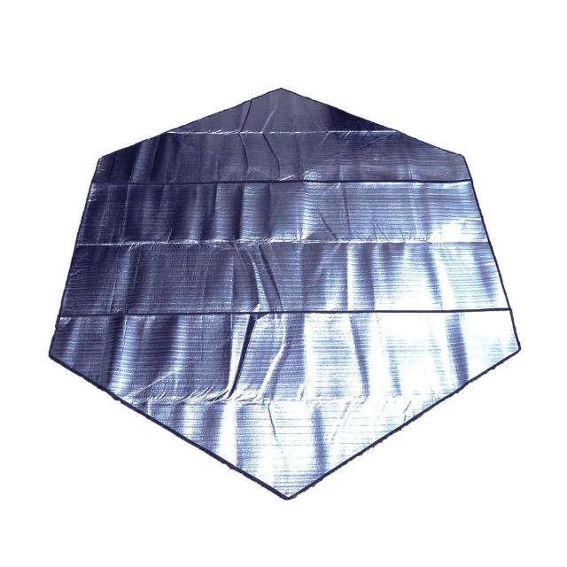 【WASHA富邦momo客服Ml】六角雙面鋁膜防潮保暖墊(2.4M)