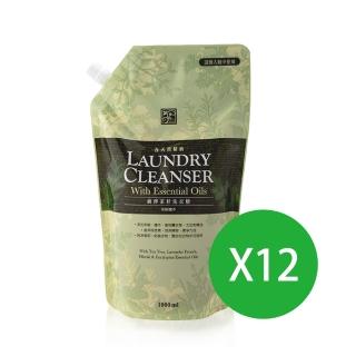 【香草集JustHerb】茶樹檜木洗衣精1000ml袋裝(12入整箱)