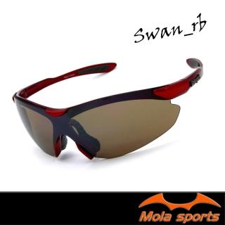 【Mola Sports】SWAN-RB(時尚墨鏡擊防塵抗UV護目鏡 防護眼鏡騎行擋風)