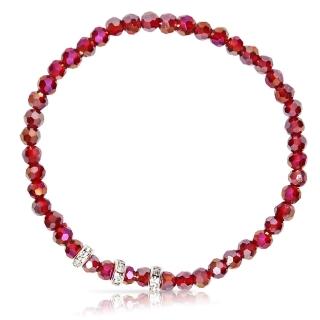 【A1寶石】晶鑽幸運水晶系列-提升財運-增加好桃花貴人運(鴿血紅-含開光)