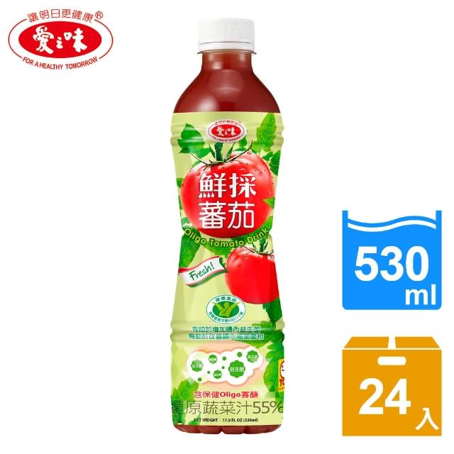 momo團購網【愛之味】鮮採番茄汁﹝Olingo腸道保健﹞530ml*24(國家健康食品認證) 