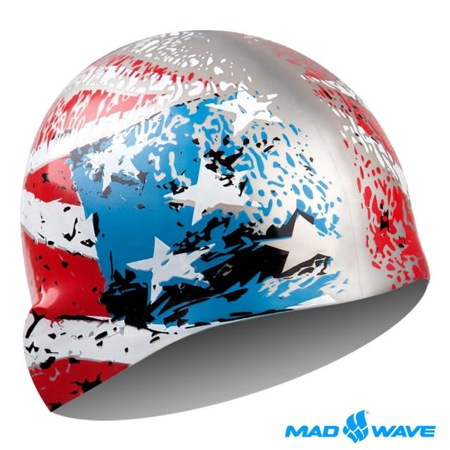 【俄羅斯MADWAVE】成人矽膠momo 500泳帽(USA)