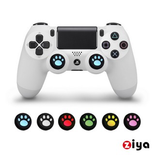 【ZIYA】SONY PS4 遙控手把3D按鈕帽蓋 喵星人(4入 顏色隨機)