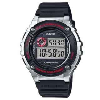 【CASIO】機械設計感電子錶(W-216H-1C)