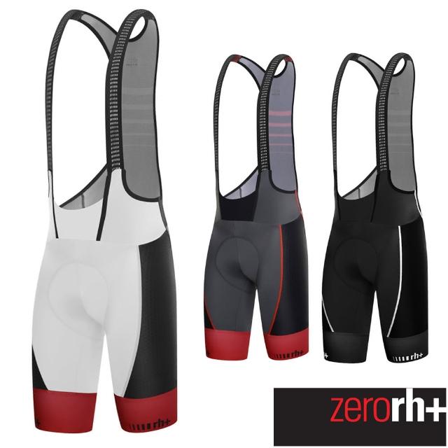 【ZeroRH+】義大利專業SPEEDCmomo 優惠ELL流線型低風阻競賽吊帶自行車褲(黑、灰、白 ECU0314)