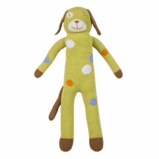 【美國 Blabla Kids】手做純棉針織娃娃18吋 - 點點檸檬綠小狗 Dog Lemonade(TM140117022)