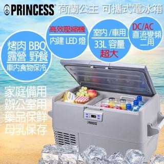 【PRINCESS荷蘭公主】33L智能車用/家用行動電冰箱(贈燒烤機超值組)