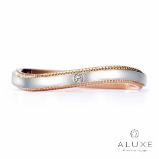 【A-LUXE 亞立詩】鉑金情侶結婚戒指-女戒