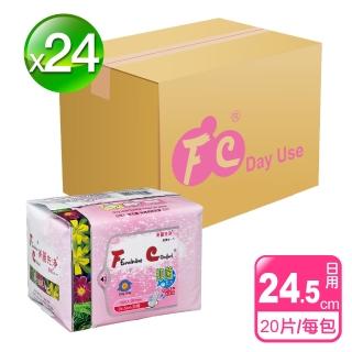 【長榮生醫】FC美麗先淨天然草本抑菌衛生棉(日用*24包/共480片-網)