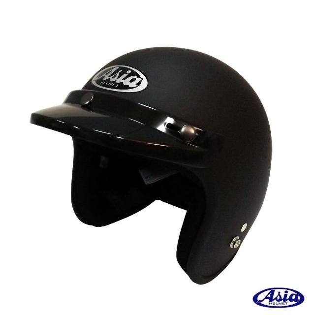 【ASIA】A7momo 500折價券06 精裝素色細條安全帽(平黑)