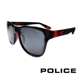 【POLICE】義大利警察都會款個性型男眼鏡-膠框(紅色-POS1823-Z42R)
