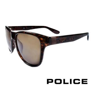 【POLICE】義大利警察都會款個性型男眼鏡-膠框(豹紋- POS1823-0978)
