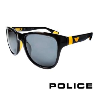 【POLICE】義大利警察都會款個性型男眼鏡-膠框(黃色-POS1823-Z42G)
