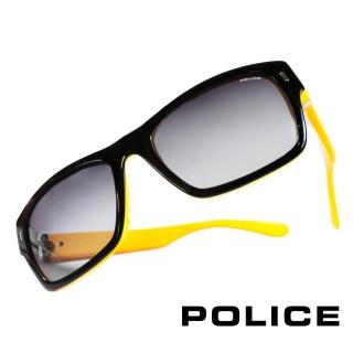 【POLICE】義大利警察都會款個性型男眼鏡-膠框(黃色-POS1885-0B29)