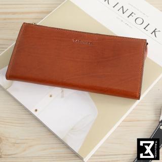 【74盎司】Maroon拉鍊長夾(N-519)