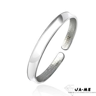【JA-ME】999千足銀心經手鐲(凹面厚版)