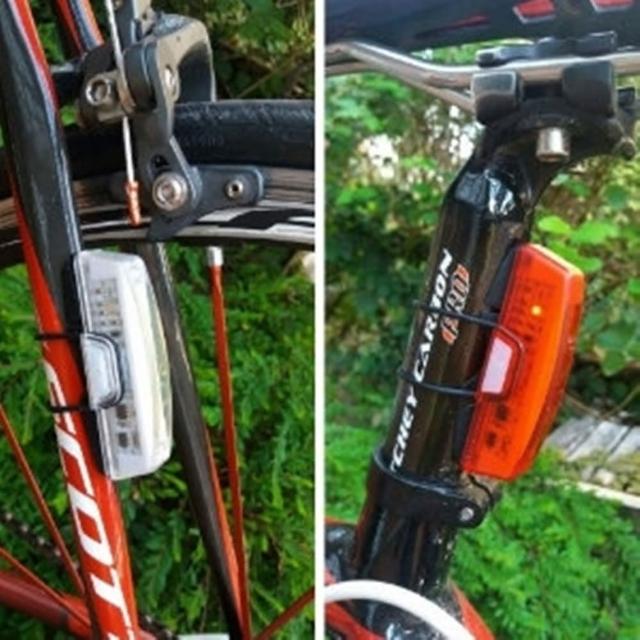 【May Shop】RAYPAL-22momo東森購物台63自行車高效節能USB充電尾燈/後燈