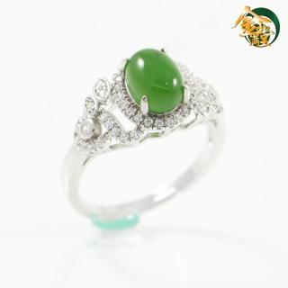 【金玉滿堂】臻品天然和闐碧玉美戒