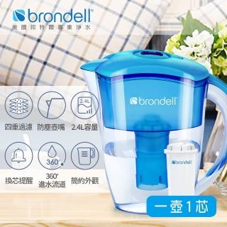 【美國Brondell】H2O+ 長效濾水壺(2色可選)