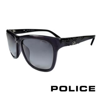 【POLICE】義大利警察都會款個性型男眼鏡膠框(灰黑 POS1895-0819)
