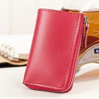【米蘭精品】真皮鑰匙包男女配件(多功能實用時尚手拿7色71b16)