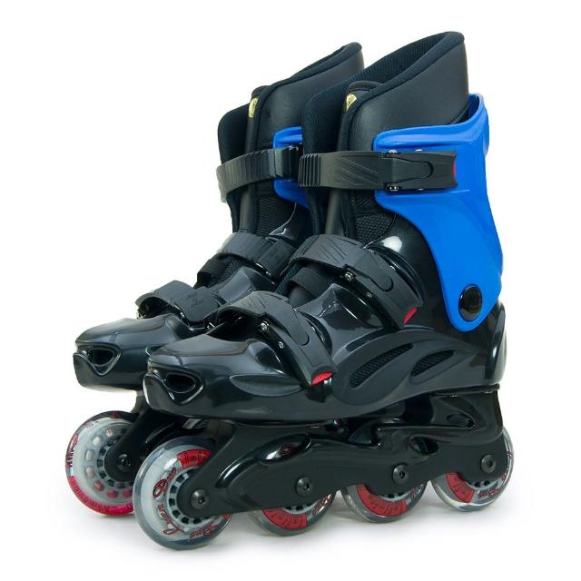 【部落客推薦】MOMO購物網【D.L.D 多輪多】高塑鋼底座 專業直排輪 溜冰鞋(黑藍 530)心得momo旅遊購物網