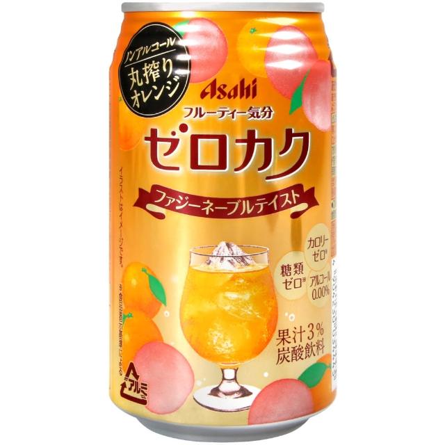 【Asahi朝日】果蕾碳酸飲料-柳橙momo風味(350ml) 