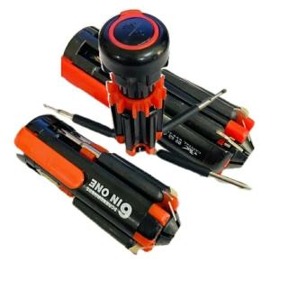 【Ainmax】6合1多功能工具組/6合一螺絲起子手電筒工具(生活工作好幫手)