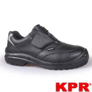 【KPR尊王】寬楦黏貼型安全鞋(L-055黑色/男女款)