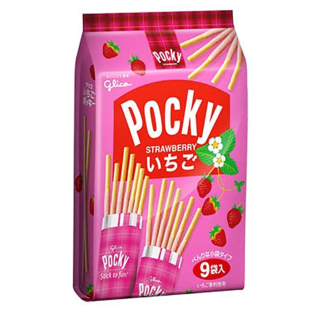 【momo台電話Pocky格力高】9袋入百琪草莓棒(122.4g) 