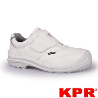 【KPR尊王】防靜電黏貼型防潑水工作鞋(L-055白色/男女款)