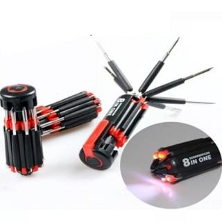【Ainmax】8合1多功能工具組/八合一螺絲起子手電筒工具(生活工作好幫手)