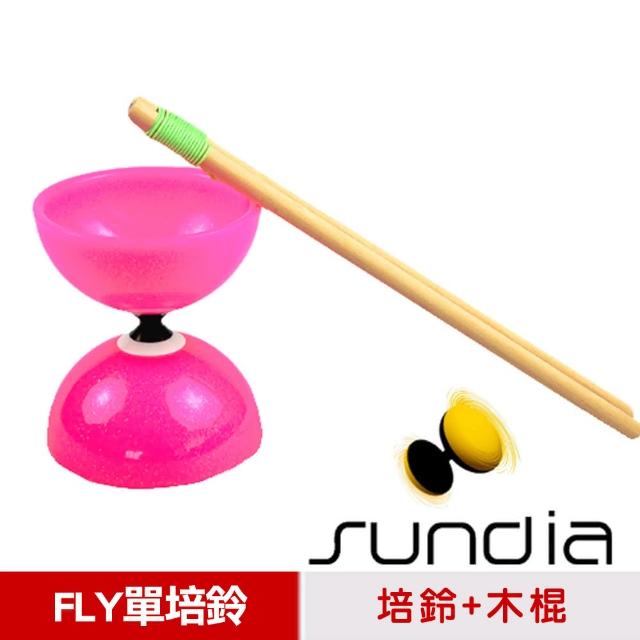 【三鈴SUNDIA】台灣製造FLY長軸富邦momo培鈴扯鈴-附木棍、扯鈴專用繩(粉色) 【三鈴SUNDIA】台灣製造FLY長軸富邦momo培鈴扯鈴-附木棍、扯鈴專用繩(粉色)