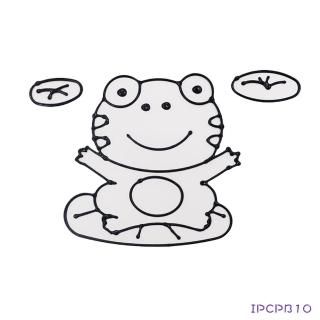 【BabyTiger虎兒寶】愛玩色 兒童無毒彩繪玻璃貼-大張圖卡 - 青蛙 ipcpb10(台灣製)