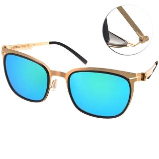 【VYCOZ 太陽眼鏡】薄鋼工藝 水銀鏡面偏光款(黑-金#BUNKER GOLBGD)