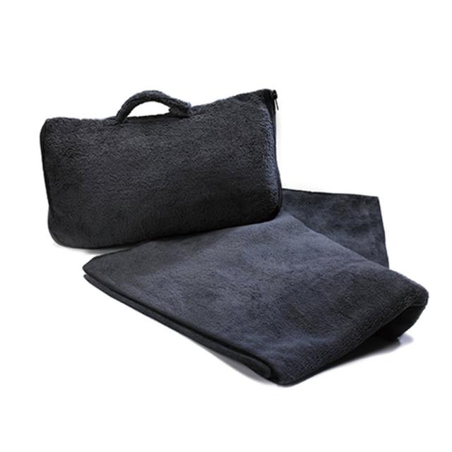 【好物分享】MOMO購物網【CABEAU】保暖飛機毯 黑色開箱momo折價券500