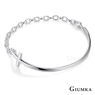 【GIUMKA】純銀手鍊 十字戀手鍊 925純銀 手鍊MHS06005(銀色)