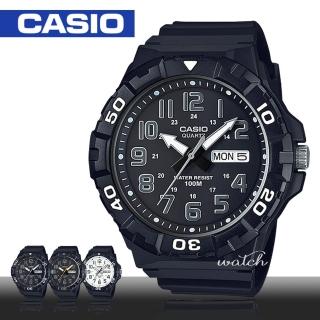 【CASIO 卡西歐】運動首選_定時器檔板_防水_日期顯示_男錶(MRW-210H)