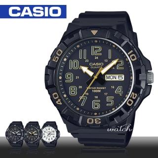 【CASIO 卡西歐】運動首選_定時器檔板_防水_日期顯示_男錶(MRW-210H)