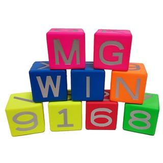 【Macro Giant】MIT PU運動商品系列 MG益智方塊組 8cm(字母型-6入)