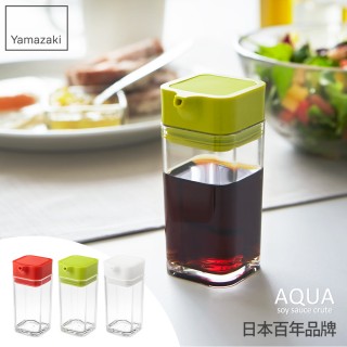 【日本YAMAZAKI】AQUA可調控醬油罐(綠)