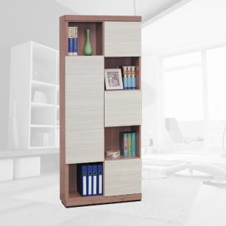 【樂和居】羅德柚木雪衫白雙色書櫃