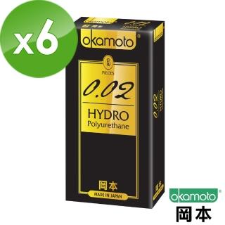 【岡本OK】002 Hydro水感勁薄保險套(6入X 6盒)