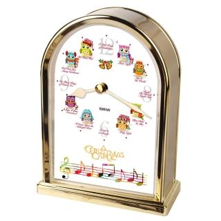 【鐘情坊 JUSTIME】金色座鐘-可愛的貓頭鷹(金色座鐘 CL-TCXM-OWL-G)