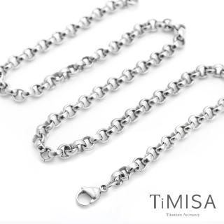 【TiMISA】風之戀M 純鈦項鍊(60cm)